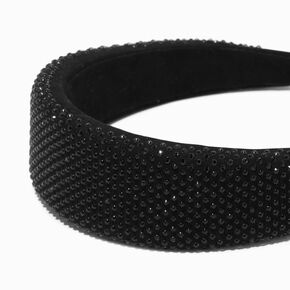Black Puffy Beads Headband,