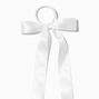 White Satin Bow Hair Tie,