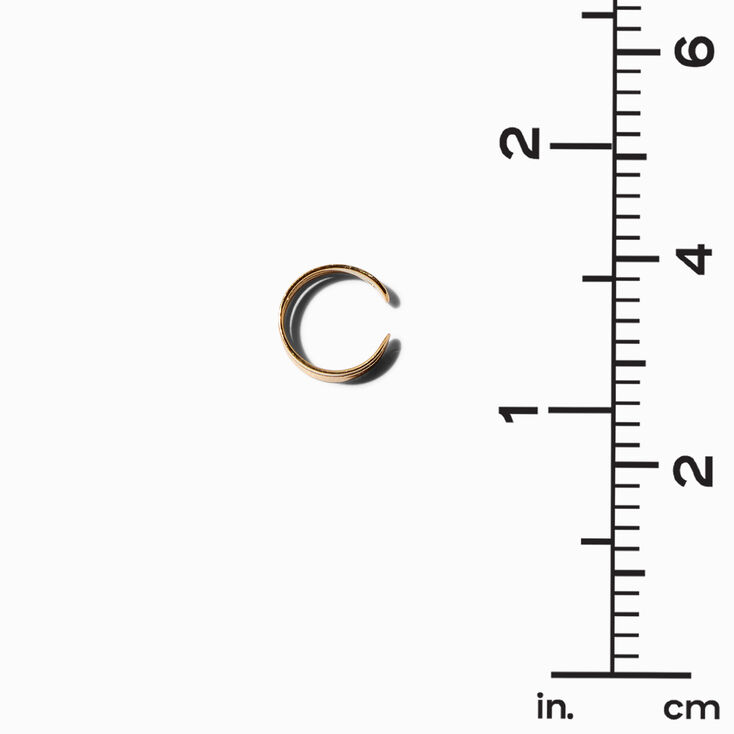 Gold Open Heart Ring,