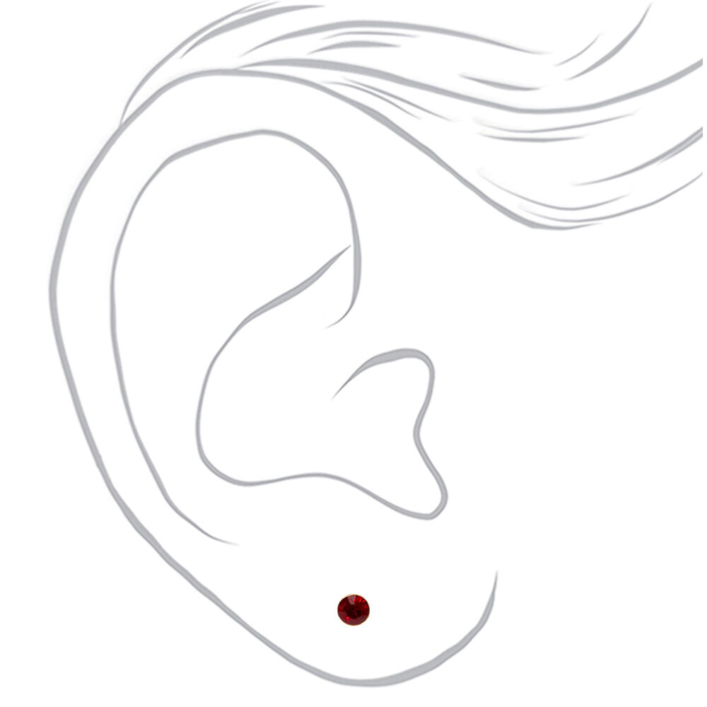 January Birthstone Jewellery Gift Set - Garnet, 3 Pack,