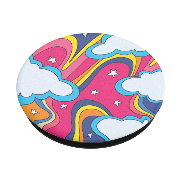 PopSockets&reg; PopGrip - Groovy Rainbow,