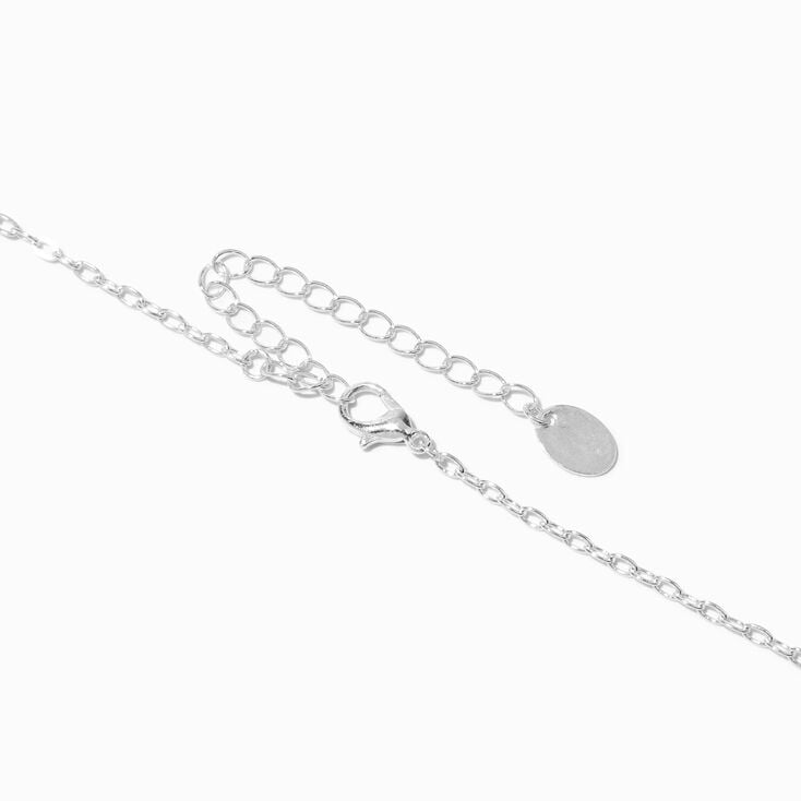 Silver Pearl Toggle Pendant Necklace,