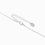 Silver Pearl Toggle Pendant Necklace,