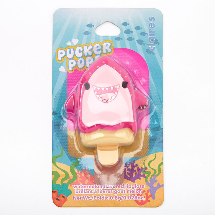 Pucker Pops Shark Lip Gloss - Watermelon,