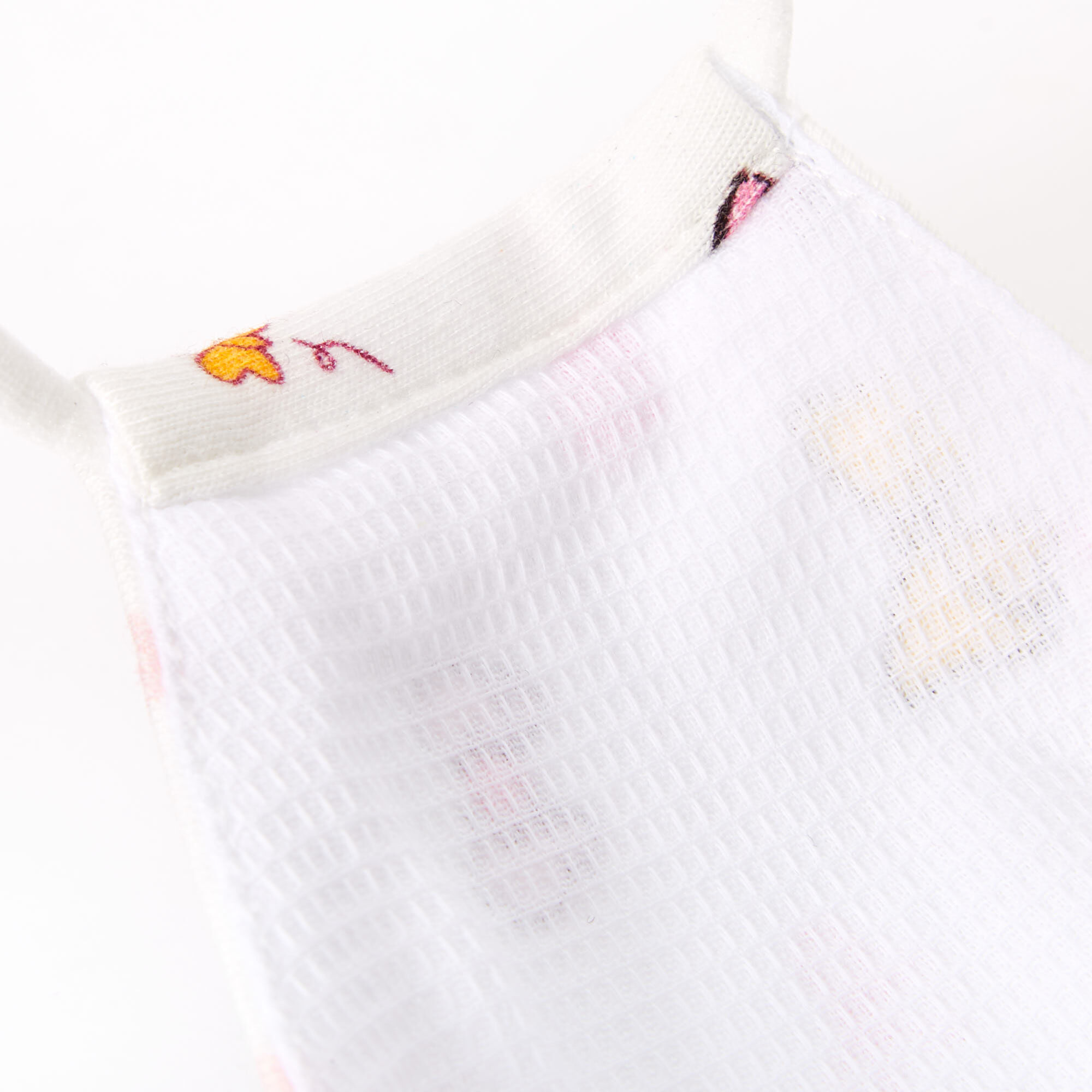 Cotton White Rainbows and Bows Face Mask - Child Small,