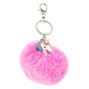 Miss Glitter the Unicorn Pom Pom Keychain - Purple,