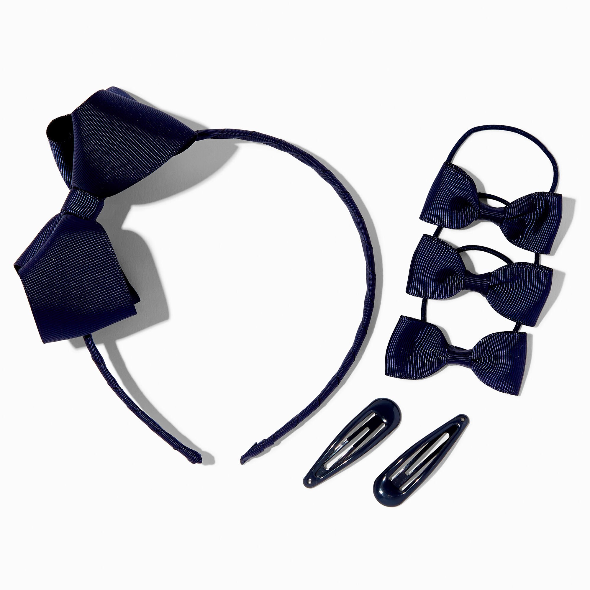 Claire's Lot d’accessoires pour cheveux variés bleu marine Claire's Club - Lot de 6