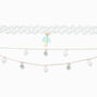 Claire&#39;s Club Teal Mushroom Bead Choker Necklaces - 3 Pack,