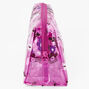 Medium Lilac Flower Transparent Makeup Bag,