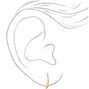 Gold 25MM Scalloped Hoop Earrings,
