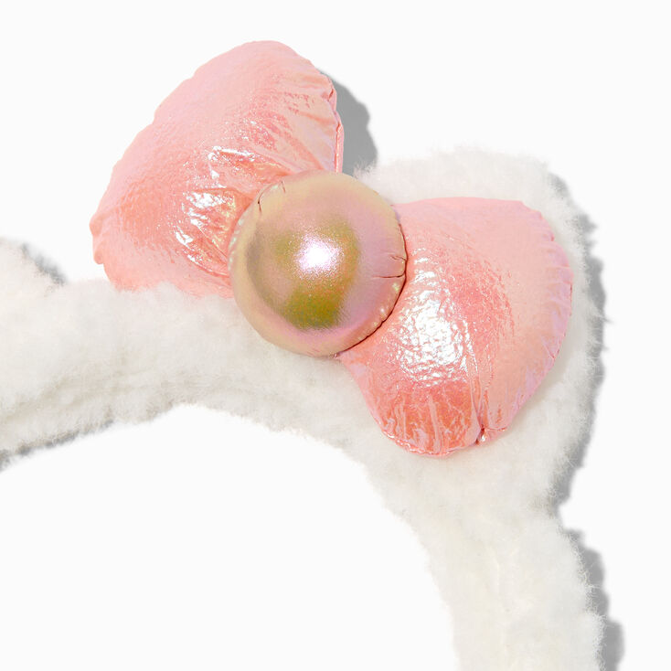 Serre-t&ecirc;te oreilles de chat en peluche en exclusivit&eacute; chez Claire&rsquo;s Hello Kitty&reg; 50e anniversaire,