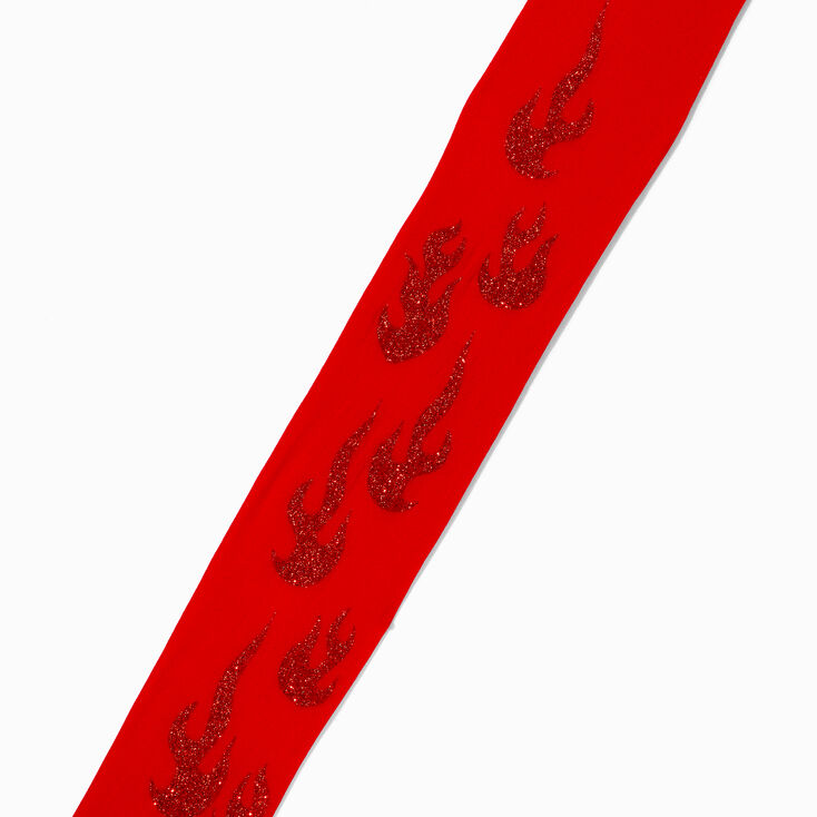 Collants flammes diable rouge - S/M,