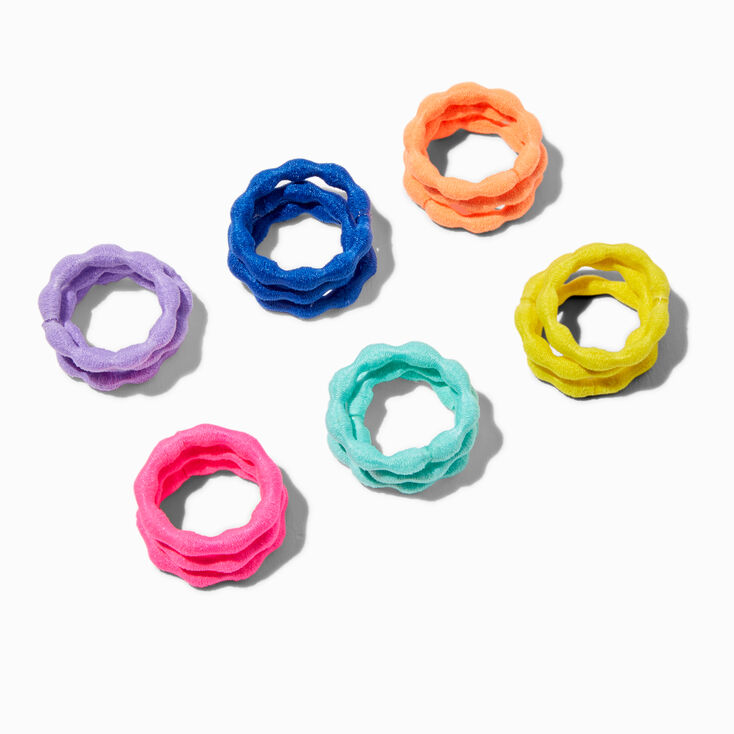 Claire&#39;s Club Rainbow Bubble Mini Hair Ties - 18 Pack,