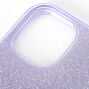 Purple Glitter Protective Phone Case - Fits iPhone 11,