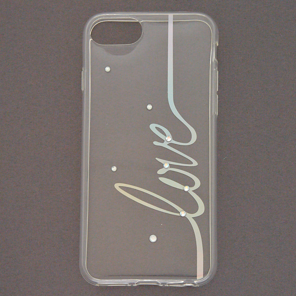 Holographic Love Script Phone Case - Fits iPhone 6/7/8/SE,