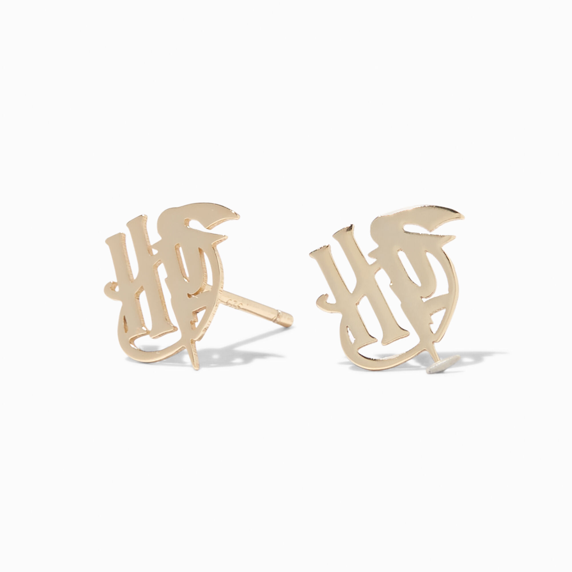 Sterling Silver Harry Potter Logo Stud Earrings