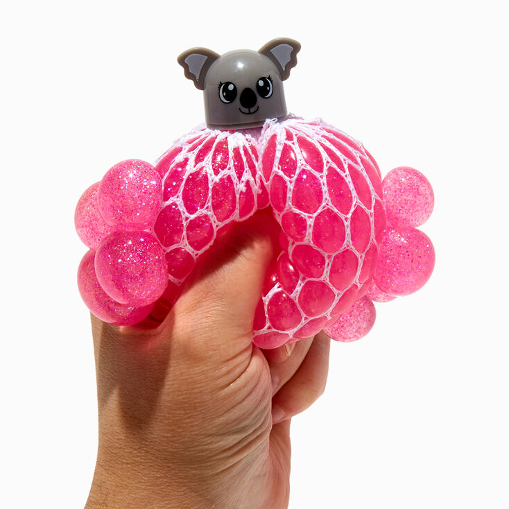 Claire&#39;s Exclusive Krazy Koala Squishy Mesh Ball Keychain Fidget Toy - Styles Vary,