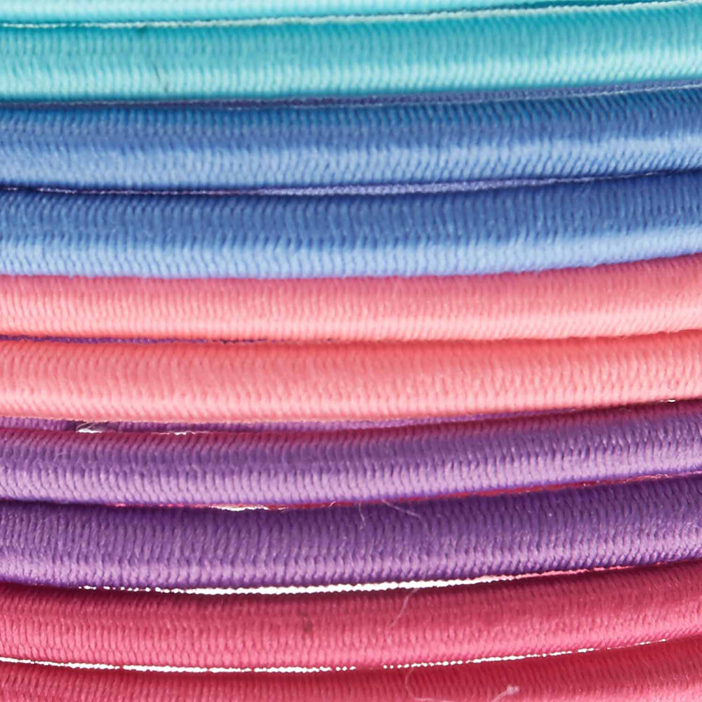 Lot de 10 élastiques à cheveux pastel stylés,