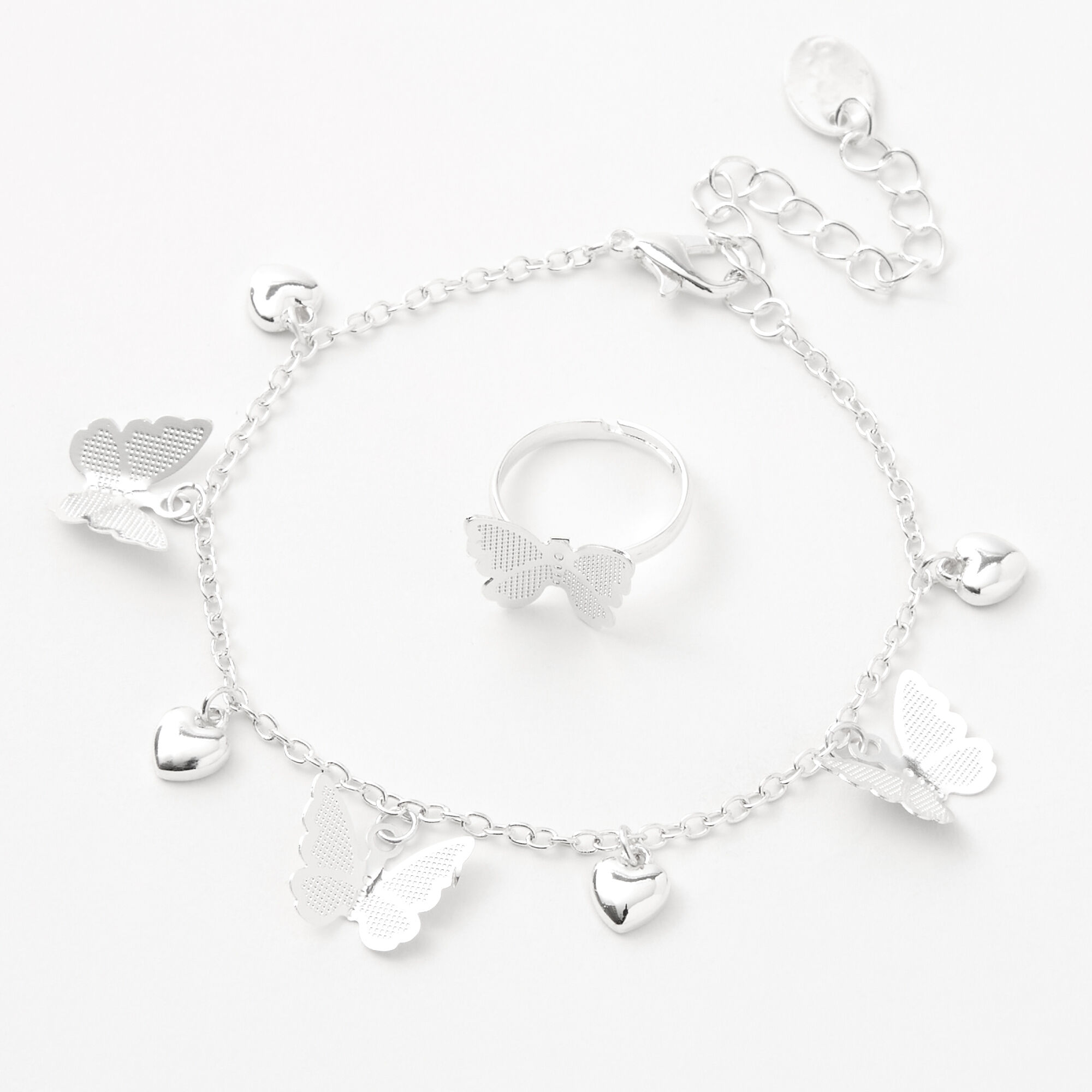Claire's sales butterfly necklace