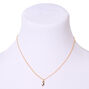 Gold Striped Initial Pendant Necklace - J,