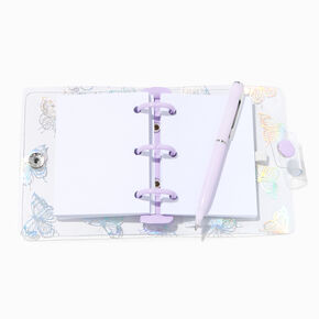 Holographic Butterflies Mini Journal Notebook,