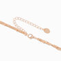 Gold Beaded Chain Multi-Strand Necklace,