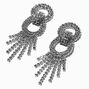 Rhinestone Figure Eight 2.5&quot; Drop Earrings,