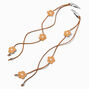 Crocheted Flowers Dangle Snap Hair Clips - 2 Pack,