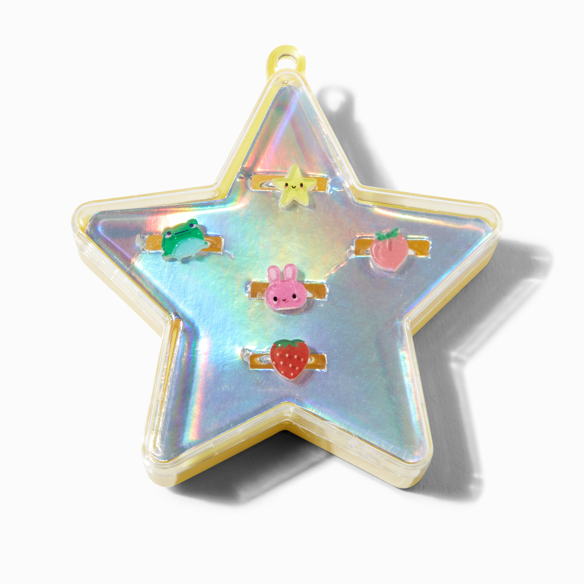 Claire's Club Critters Star Box Rings - 5 Pack,