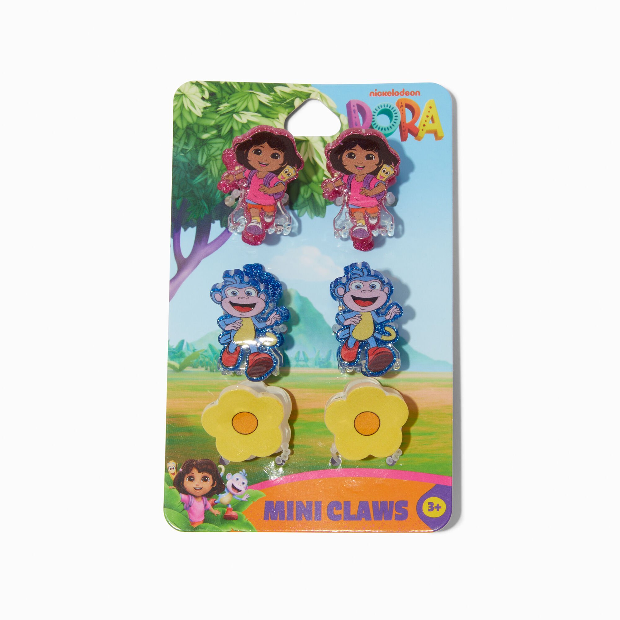 Mini pinces à cheveux Dora l'exploratrice Nickelodeon™ - Lot de 6,
