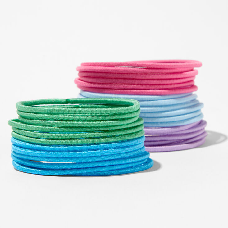 Pastel Luxe Hair Ties - 30 Pack,