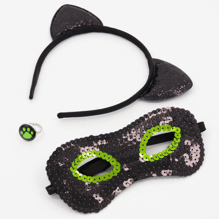 Miraculous&trade; Cat Noir Sequin Dress Up Accessory Set &ndash; 3 Pack,