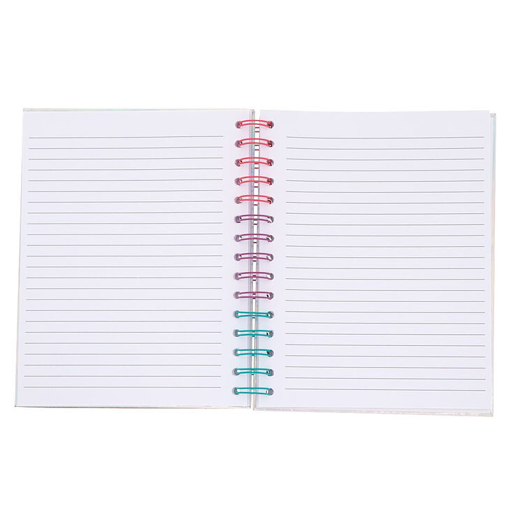 Smile Sparkle Shine Shaker Sequin Diary - Silver,