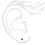 5MM Round Mixed Magnetic Stud Earrings - 9 Pack,