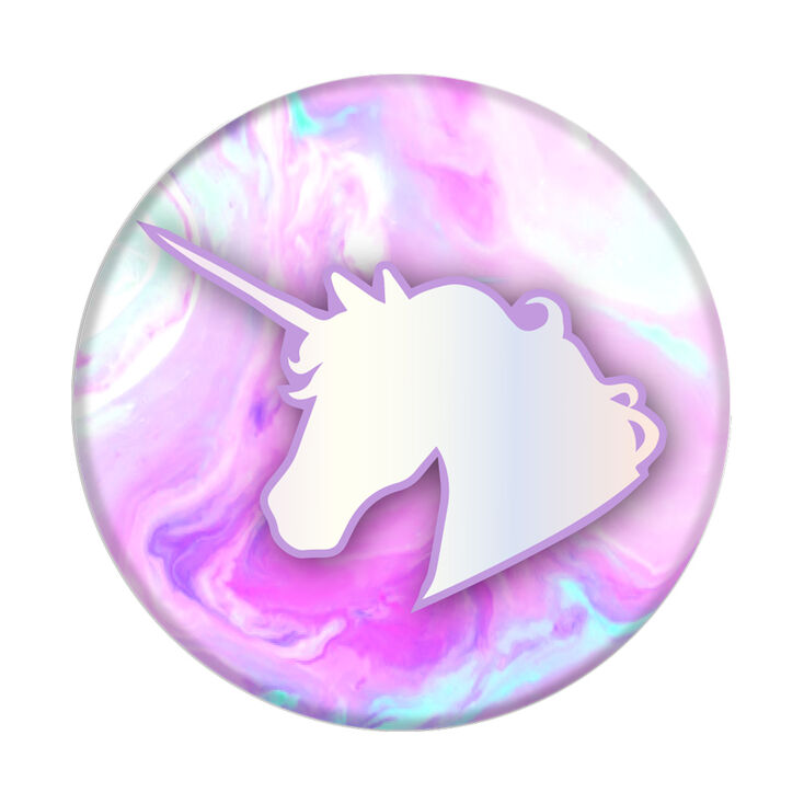 PopSockets Swappable PopGrip - Marble Unicorn,