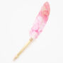 Glittery Ombre Feather Pen - Pink,