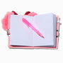 Claire&#39;s Club Pink Poodle Plush Mini Lock Diary,