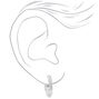 Silver Rhinestone Hair Pins, Snap Clip, &amp; Earring Set,