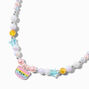 Collier &agrave; pendentif chat arc-en-ciel perl&eacute; Claire&#39;s Club,