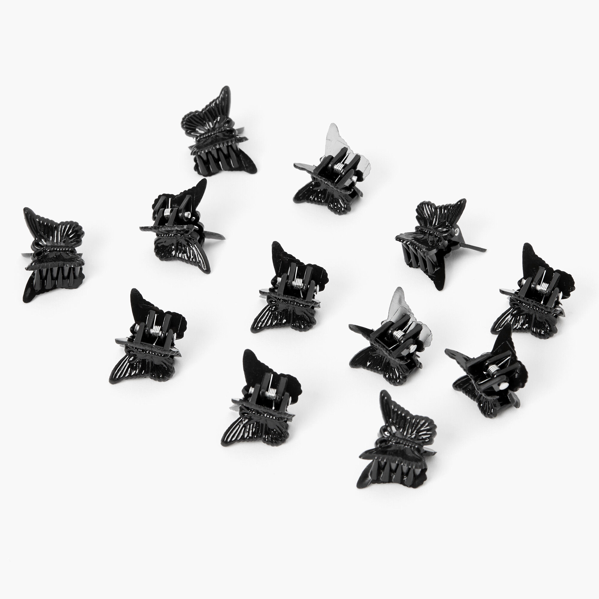 Black Butterfly Hair Claws - 12 Pack | Claire's US