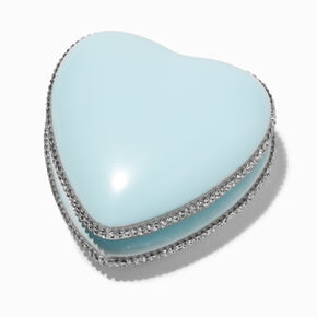Bling Baby Blue Heart Jewelry Holder,