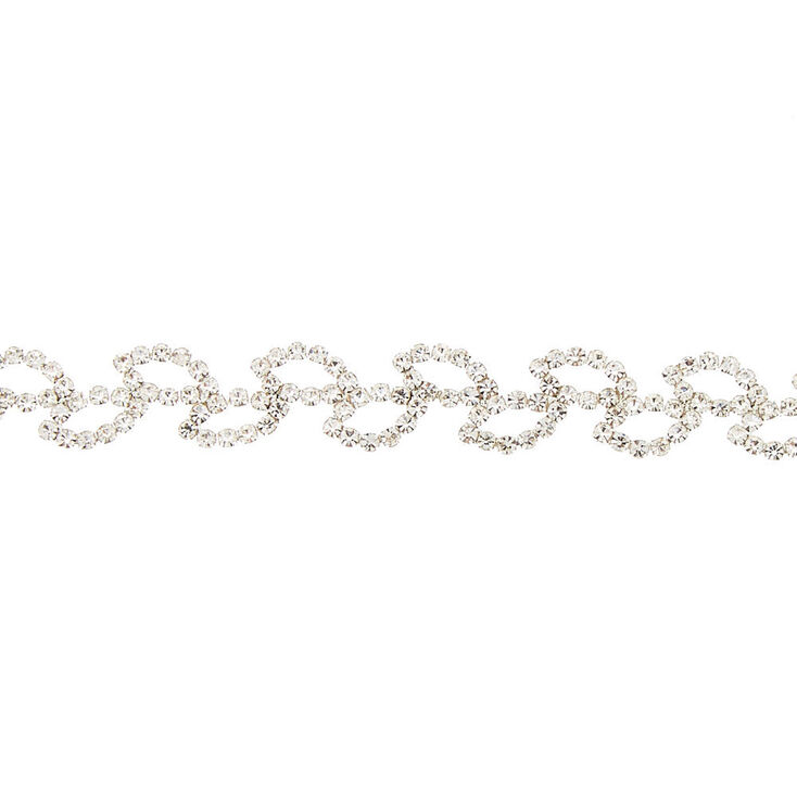Silver Leaf Choker Necklace,