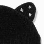 Studded Black Cat Beanie Hat,