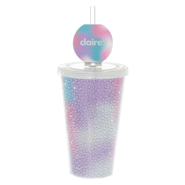 Pastel Bedazzled Manicure Set Tumbler - Purple, 4 Pack,