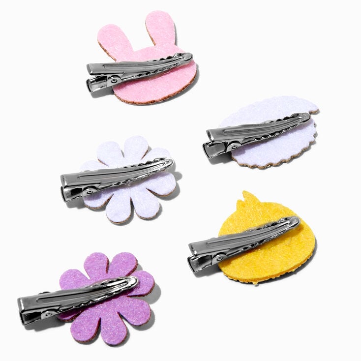 Claire&#39;s Club Glitter Spring Critter Hair Clips - 5 Pack,