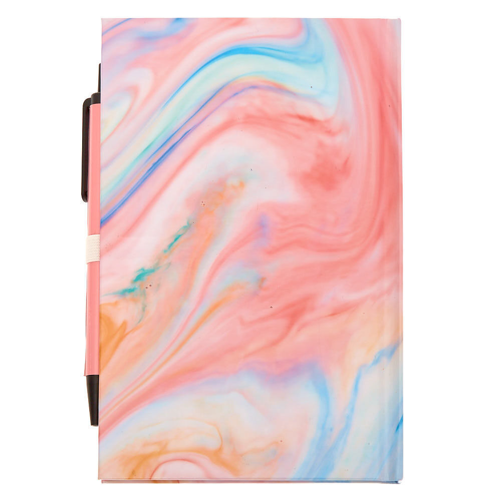 Mini journal intime effet marbré « Pretty Little Thoughts » - Rose,
