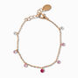 Pink Charm Chain Bracelet,