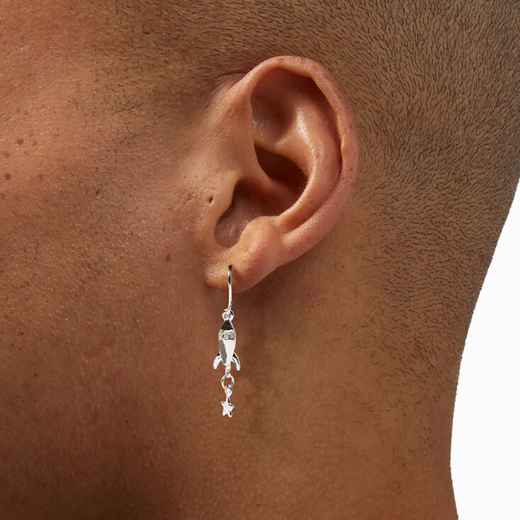 Silver Celestial Space Earrings Set - 6 Pack,