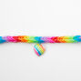 Rainbow Heart Rubber Choker Necklace,