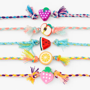 Bracelets fruits divers - Lot de 5,